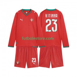 Primera Equipación del Portugal Vitinha 23 World Cup 2026 ML para Niño (Camiseta y pantalón)