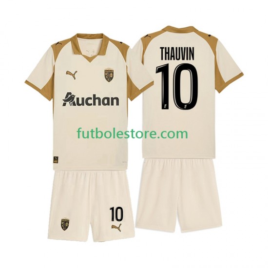 Tercera Equipación del RC Lens Florian Thauvin 10 2025-2026 Manga Corta para Niño (Camiseta y pantalón)