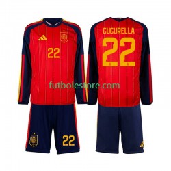 Primera Equipación del España Marc Cucurella 22 World Cup 2026 ML para Niño (Camiseta y pantalón)