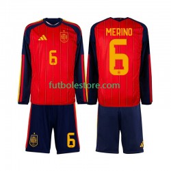 Primera Equipación del España Mikel Merino 6 World Cup 2026 ML para Niño (Camiseta y pantalón)
