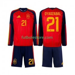 Primera Equipación del España Mikel Oyarzabal 21 World Cup 2026 ML para Niño (Camiseta y pantalón)