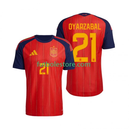 Primera Equipación del España Mikel Oyarzabal 21 World Cup 2026 Manga Corta para Hombre