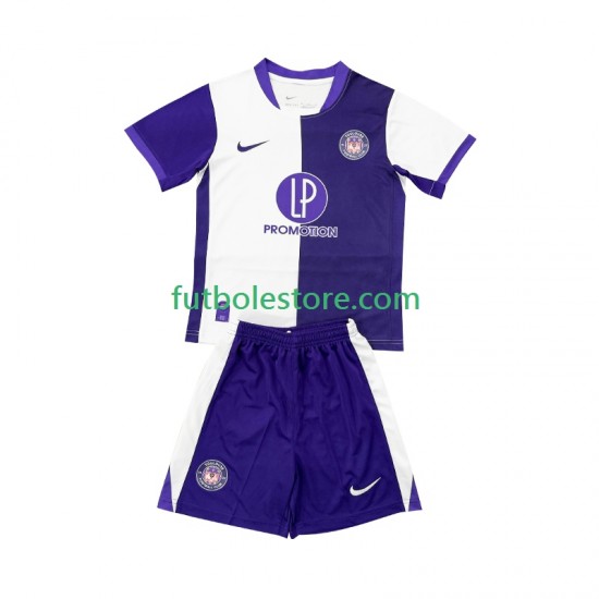 Primera Equipación del Toulouse 2025-2026 Manga Corta para Niño (Camiseta y pantalón)