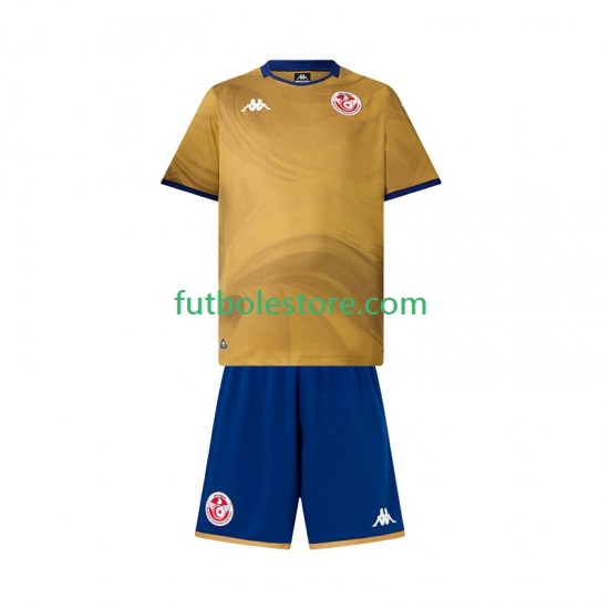 Tercera Equipación del Túnez 2025 Manga Corta para Niño (Camiseta y pantalón)