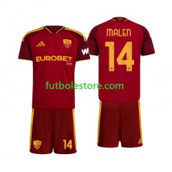 Primera Equipación del AS Roma Donyell Malen 14 2026-2027 Manga Corta para Niño (Camiseta y pantalón)