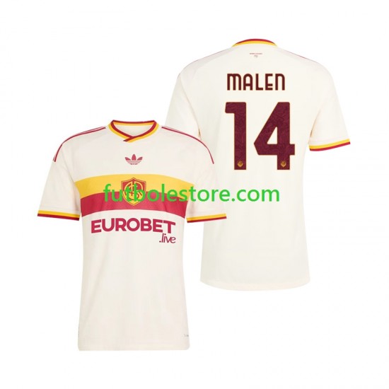 Segunda Equipación del AS Roma Donyell Malen 14 2026-2027 Manga Corta para Hombre