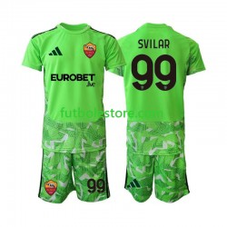 Primera Equipación del AS Roma Portero Mile Svilar 99 2026-2027 Manga Corta para Niño (Camiseta y pantalón)
