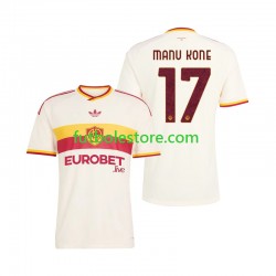 Segunda Equipación del AS Roma Manu Kone 17 2026-2027 Manga Corta para Hombre