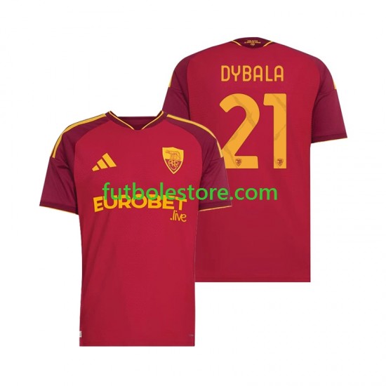Primera Equipación del AS Roma Paulo Dybala 21 2026-2027 Manga Corta para Hombre
