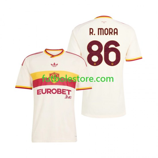 Segunda Equipación del AS Roma Rodrigo Mora 86 2026-2027 Manga Corta para Hombre