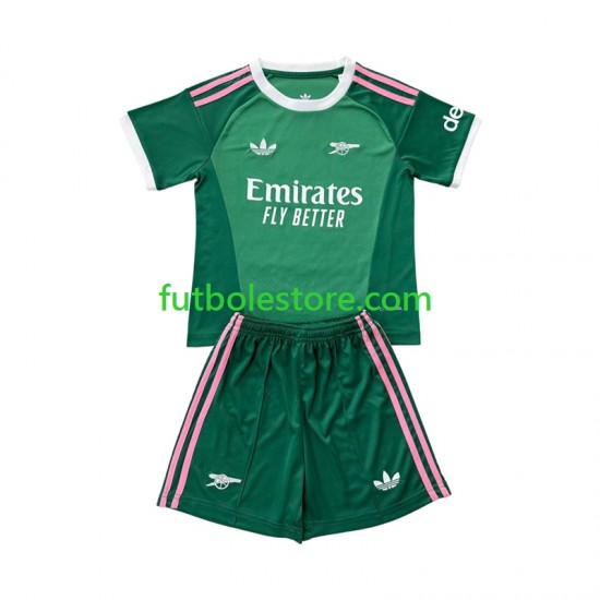 Tercera Equipación del Arsenal Portero 2026-2027 Manga Corta para Niño (Camiseta y pantalón)