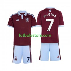 Primera Equipación del Aston Villa John McGinn 7 2026-2027 Manga Corta para Niño (Camiseta y pantalón)