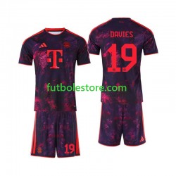 Tercera Equipación del Bayern de Múnich Alphonso Davies 19 2026-2027 Manga Corta para Niño (Camiseta y pantalón)
