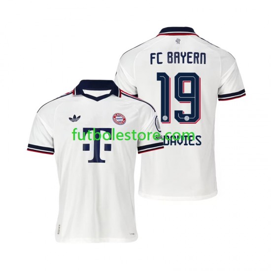 Segunda Equipación del Bayern de Múnich Alphonso Davies 19 2026-2027 Manga Corta para Hombre