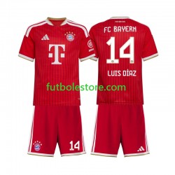 Primera Equipación del Bayern de Múnich Luis Diaz 14 2026-2027 Manga Corta para Niño (Camiseta y pantalón)