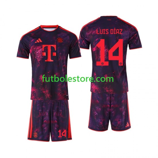 Tercera Equipación del Bayern de Múnich Luis Diaz 14 2026-2027 Manga Corta para Niño (Camiseta y pantalón)