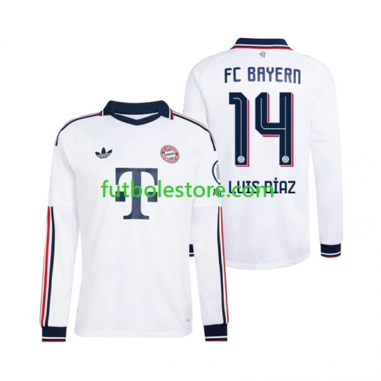 Segunda Equipación del Bayern de Múnich Luis Diaz 14 2026-2027 ML para Hombre