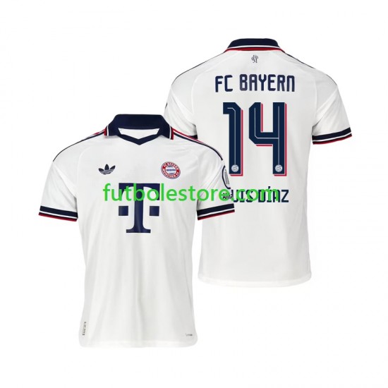 Segunda Equipación del Bayern de Múnich Luis Diaz 14 2026-2027 Manga Corta para Hombre