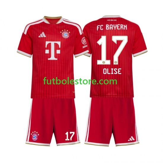 Primera Equipación del Bayern de Múnich Michael Olise 17 2026-2027 Manga Corta para Niño (Camiseta y pantalón)