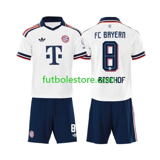 Segunda Equipación del Bayern de Múnich Tom Bischof 8 2026-2027 Manga Corta para Niño (Camiseta y pantalón)