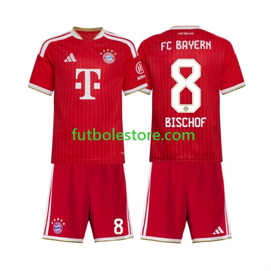 Primera Equipación del Bayern de Múnich Tom Bischof 8 2026-2027 Manga Corta para Niño (Camiseta y pantalón)