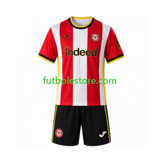 Primera Equipación del Brentford 2026-2027 Manga Corta para Niño (Camiseta y pantalón)