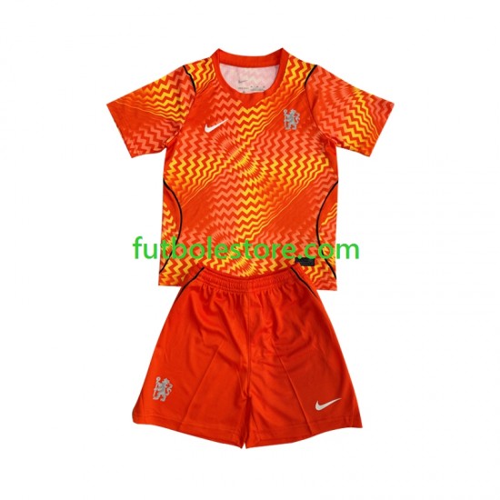 Segunda Equipación del Chelsea Portero 2026-2027 Manga Corta para Niño (Camiseta y pantalón)