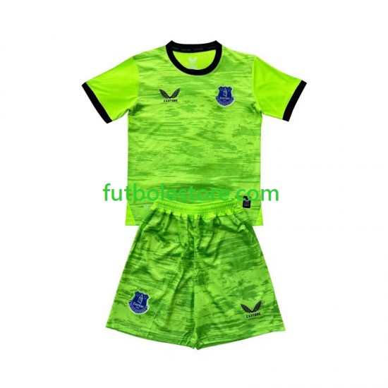 Primera Equipación del Everton Portero 2026-2027 Manga Corta para Niño (Camiseta y pantalón)