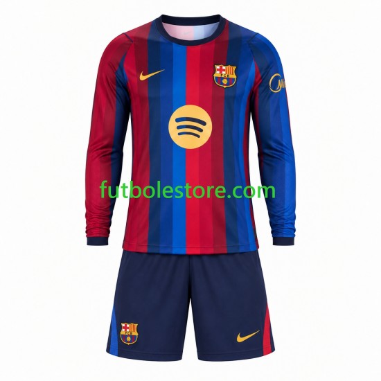 Primera Equipación del FC Barcelona 2026-2027 ML para Niño (Camiseta y pantalón)