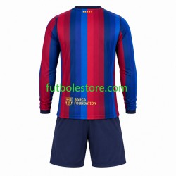 Primera Equipación del FC Barcelona 2026-2027 ML para Niño (Camiseta y pantalón)