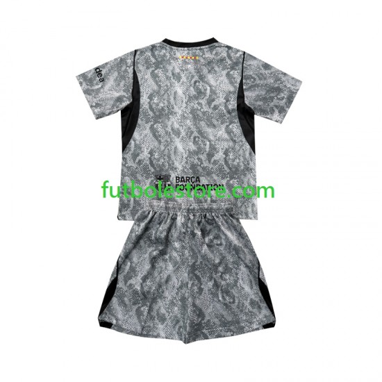 Segunda Equipación del FC Barcelona Portero 2026-2027 Manga Corta para Niño (Camiseta y pantalón)
