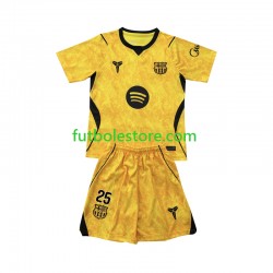 Cuarta Equipación del FC Barcelona Portero Dominik Livakovic 25 2026-2027 Manga Corta para Niño (Camiseta y pantalón)