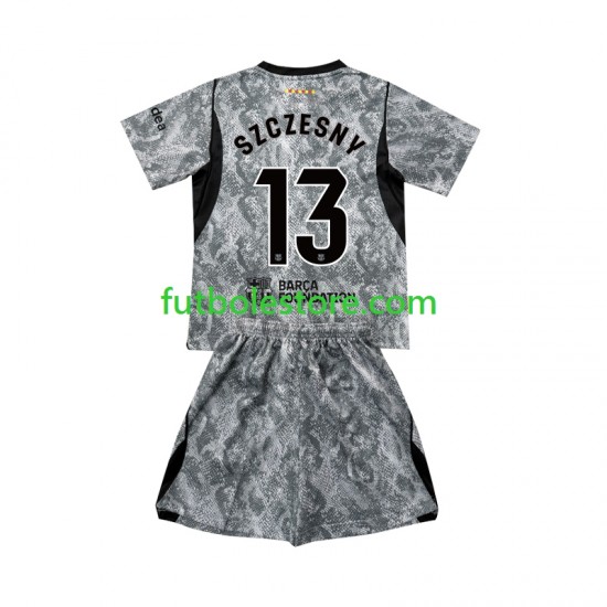 Segunda Equipación del FC Barcelona Portero Wojciech Szczesny 13 2026-2027 Manga Corta para Niño (Camiseta y pantalón)
