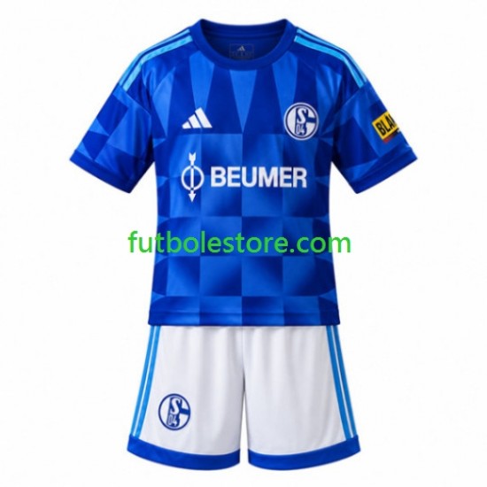 Primera Equipación del Schalke 04 FC 2026-2027 Manga Corta para Niño (Camiseta y pantalón)