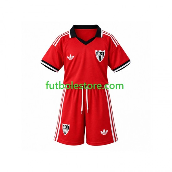 Primera Equipación del Sevilla FC Retro 2026-2027 Manga Corta para Niño (Camiseta y pantalón)