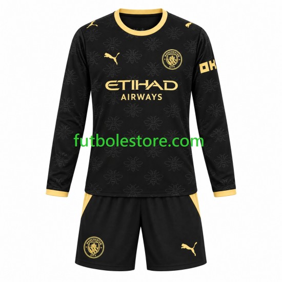 Segunda Equipación del Manchester City 2026-2027 ML para Niño (Camiseta y pantalón)
