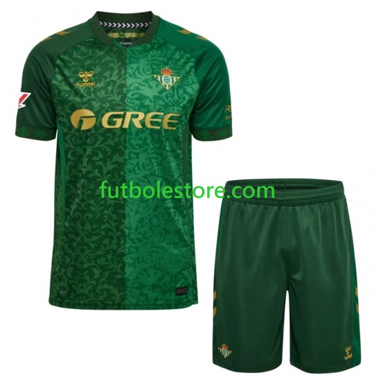 Segunda Equipación del Real Betis 2026-2027 Manga Corta para Niño (Camiseta y pantalón)