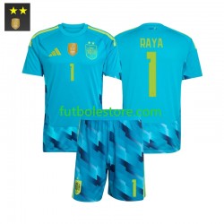 Primera Equipación del España Portero David Raya 1 2026-2027 Manga Corta para Niño (Camiseta y pantalón)