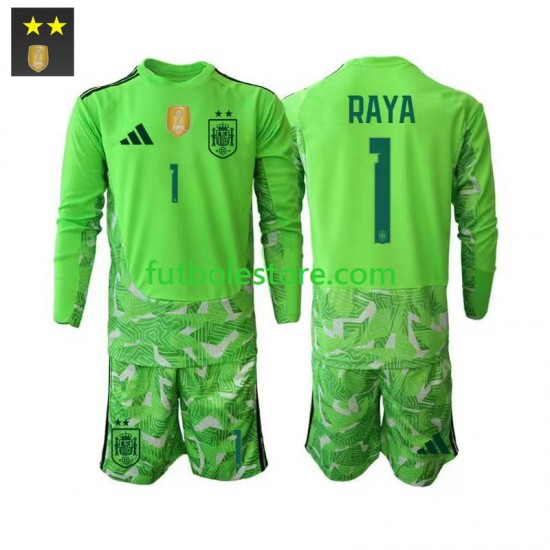 Tercera Equipación del España Portero David Raya 1 2026-2027 ML para Niño (Camiseta y pantalón)