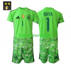 Tercera Equipación del España Portero David Raya 1 2026-2027 Manga Corta para Niño (Camiseta y pantalón)
