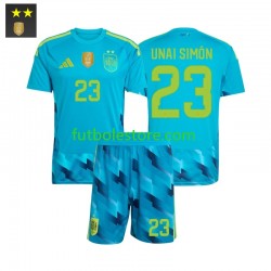 Primera Equipación del España Portero Unai Simon 23 2026-2027 Manga Corta para Niño (Camiseta y pantalón)