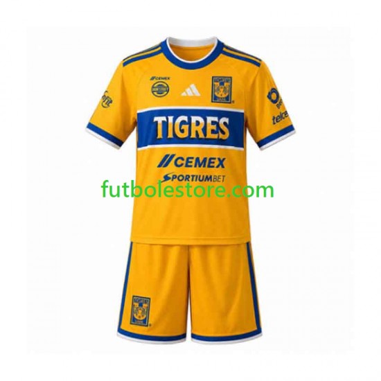 Primera Equipación del Tigres UANL 2026-2027 Manga Corta para Niño (Camiseta y pantalón)