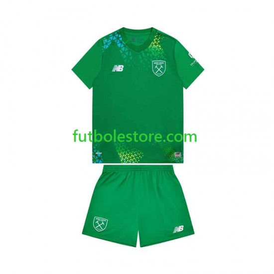 Primera Equipación del West Ham United Portero 2026-2027 Manga Corta para Niño (Camiseta y pantalón)