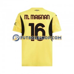 Segunda Equipación del AC Milan Portero Mike Maignan 16 2024-2025 Manga Corta para Hombre