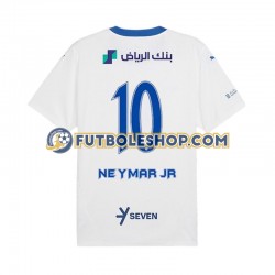 Segunda Equipación del Al-Hilal Neymar JR 10 2024-2025 Manga Corta para Hombre