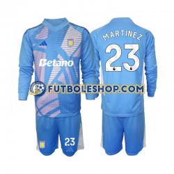 Tercera Equipación del Aston Villa Portero Emiliano Martinez 23 2024-2025 ML para Niño (Camiseta y pantalón)