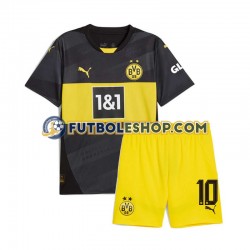 Segunda Equipación del Borussia Dortmund Julian Brandt 10 2024-2025 Manga Corta para Niño (Camiseta y pantalón)