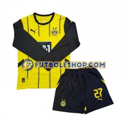 Primera Equipación del Borussia Dortmund Karim Adeyemi 27 2024-2025 ML para Niño (Camiseta y pantalón)