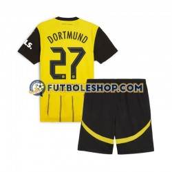 Primera Equipación del Borussia Dortmund Karim Adeyemi 27 2024-2025 Manga Corta para Niño (Camiseta y pantalón)