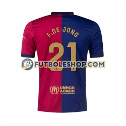Primera Equipación del FC Barcelona F. DE JONG 21 2024-2025 Manga Corta para Hombre